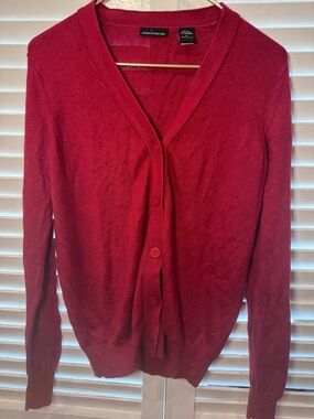 Y2K Moda International Victoria’s Secret Silk Cashmere Cardigan Red Women’s S